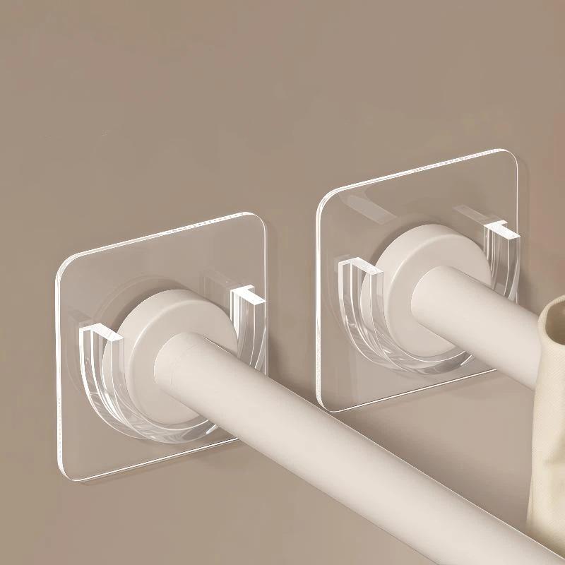 Fishing Rod Holder - 드릴 없이 투명한 자가 접착식 커튼봉