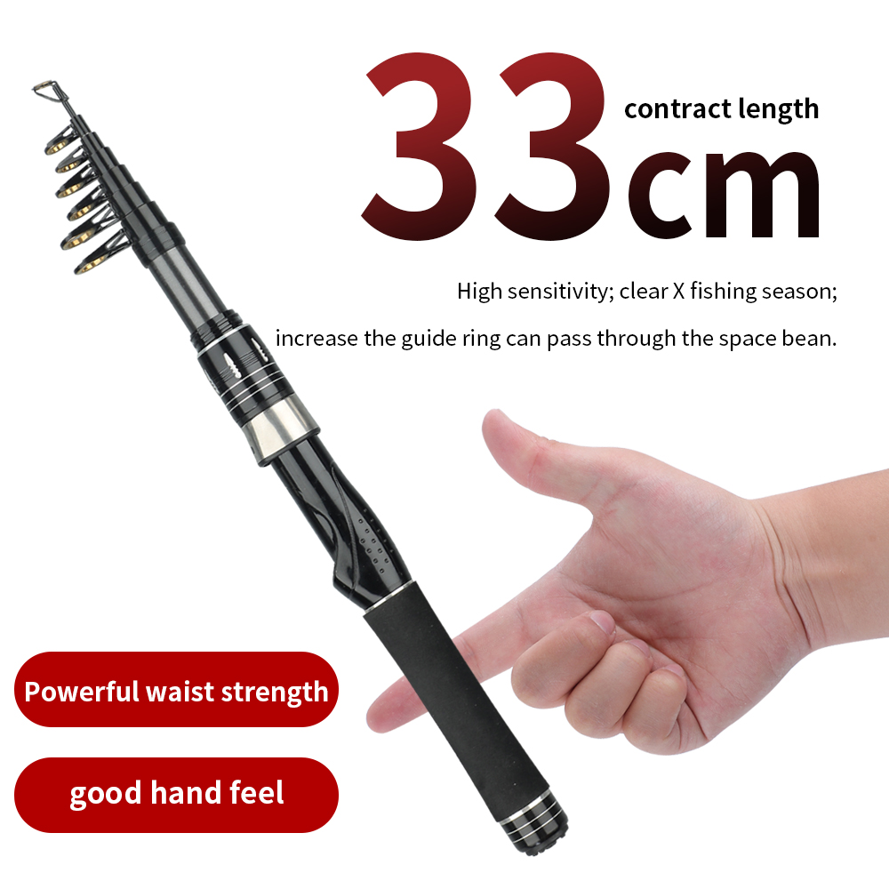 휴대용 미니 낚싯대 33cm 접이식 탄소섬유 스피닝 낚 - Fishing Rod Surf 리뷰 및 가격