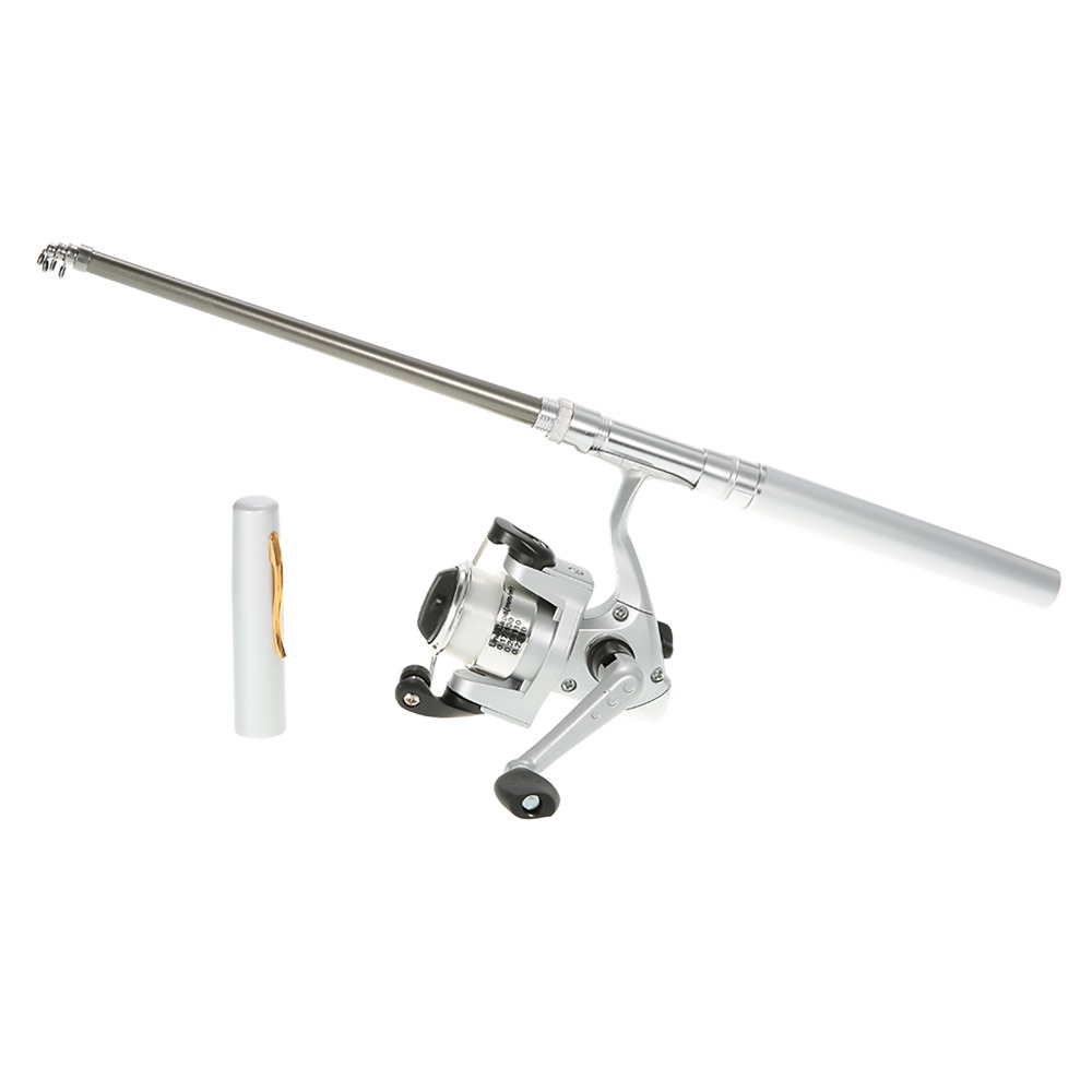 휴대용 텔레스코픽 포켓 낚싯대 경량 실버 펜 낚싯대 미 - Fishing Rod Fly 리뷰 및 가격