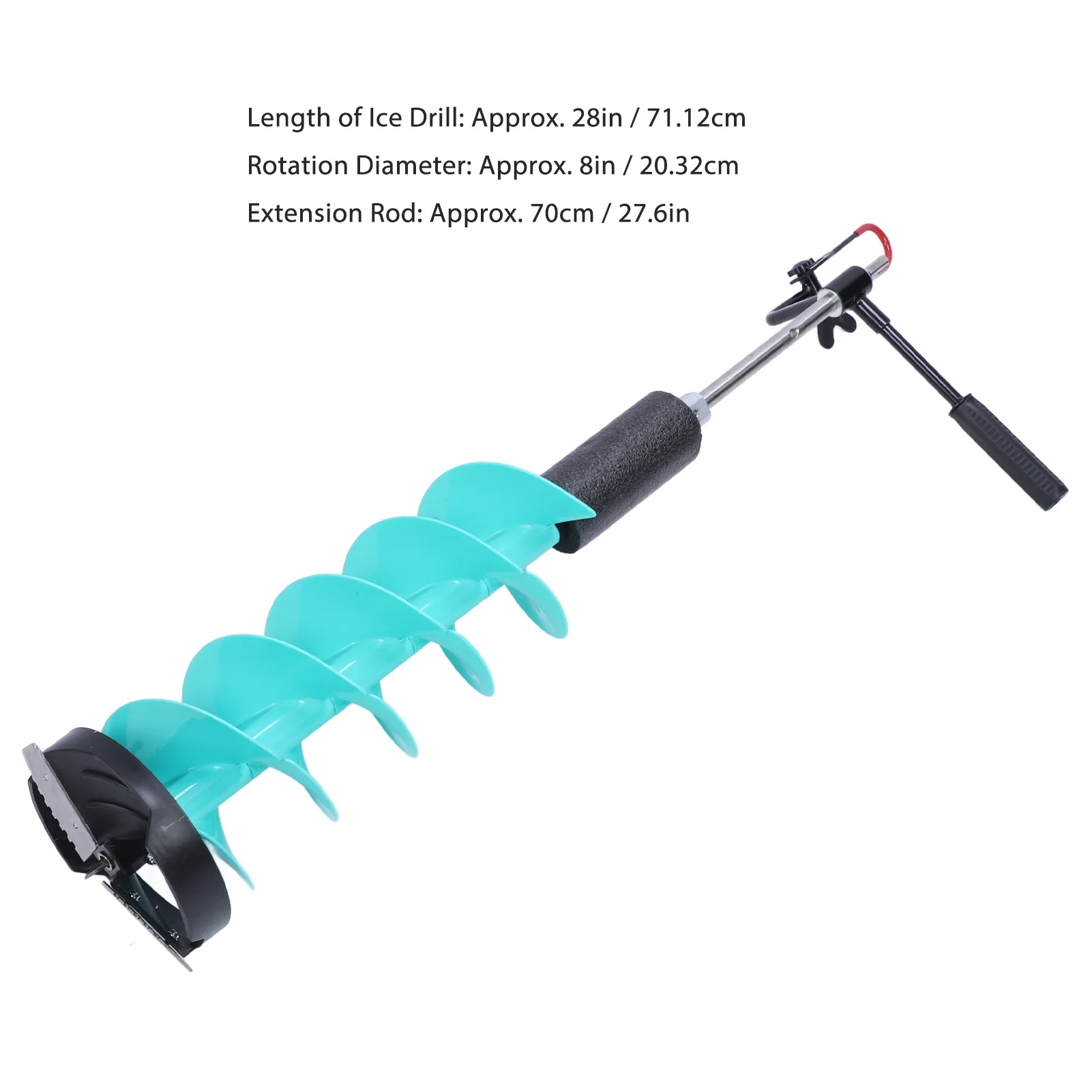 전동식 얼음 청소 키트, 8인치 얼음 드릴 헤드(날카로 - Fishing Rod Ice 리뷰 및 가격