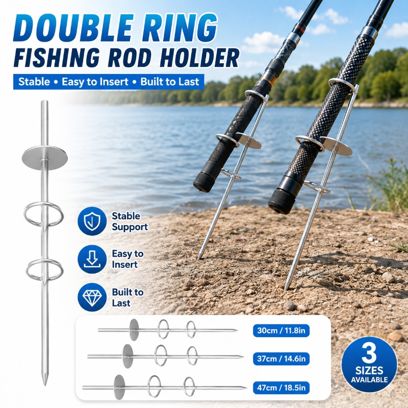 더블 링 낚싯대 거치대 그라운드 스파이크, 해안 서프  - Fishing Rod Surf 리뷰 및 가격