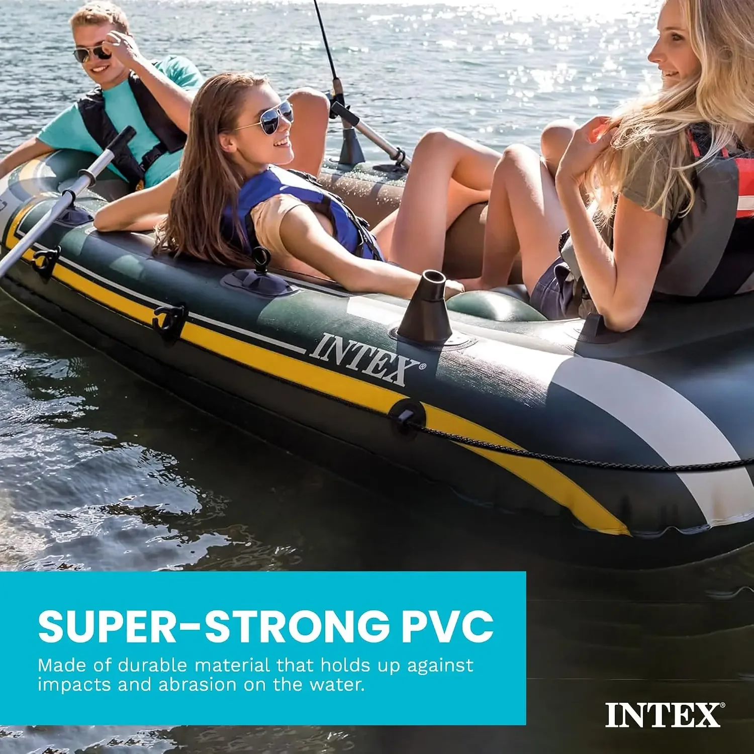 INTEX 66332EP 시호크 2인용 팽창식 보트 세 - Fishing Rod Boat 리뷰 및 가격